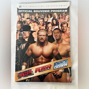 2008 WWE Official Souvenir Program 2008 RAW SMACKDOWN ECW Undertaker HHH CM Punk